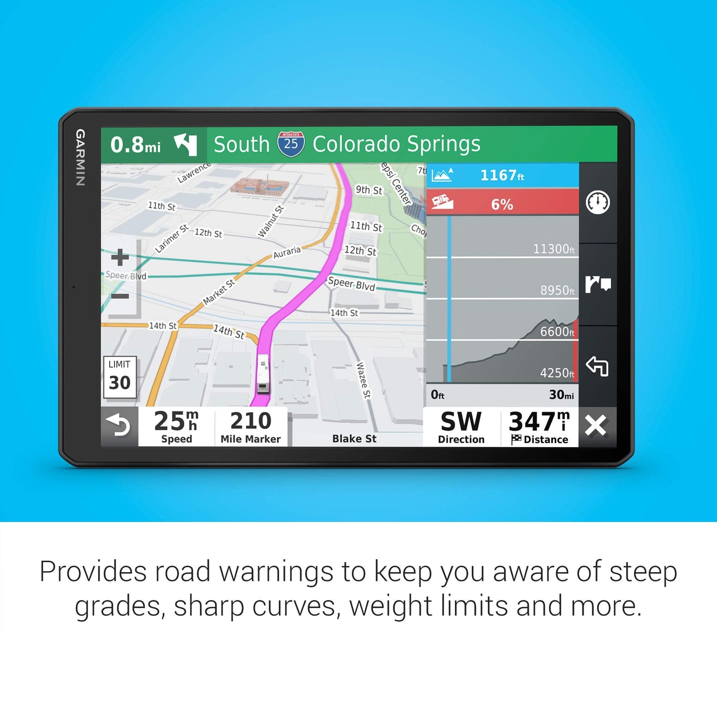 Garmin RV 1090, 10" RV Navigator, Edge-to-Edge Display, Custom Routing for Size and Weight of Your Trailer