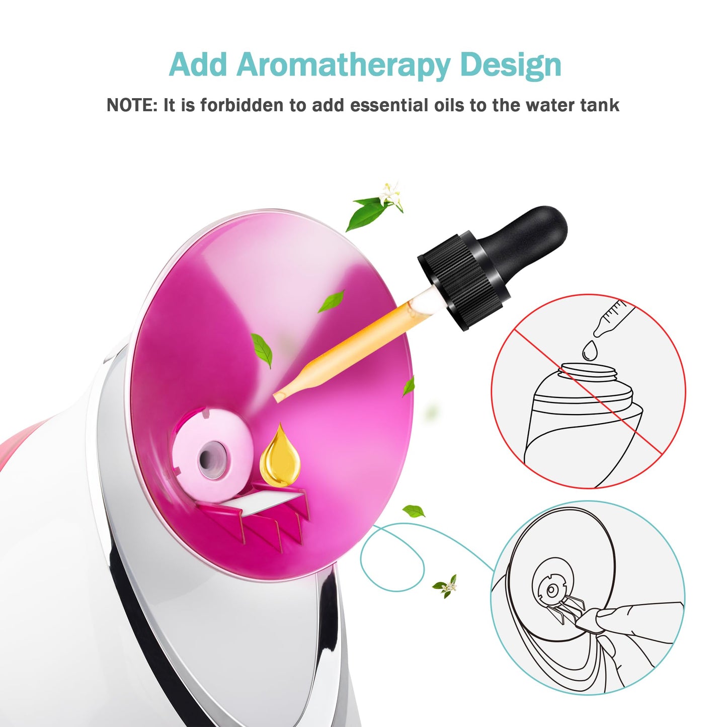 EZBASICS Facial Steamer Ionic Face Steamer for Home Facial, Warm Mist Humidifier Atomizer for Face Sauna Spa Sinuses Moisturizing, Unclogs Pores, 1 Pack + 5 Stainless Steel Skin Kit Blue