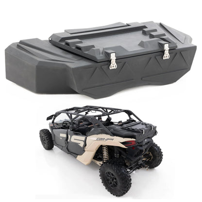 Rough Country Rear Bed Cargo Box for Can-Am Maverick X3 (2 & 4-Seat Models) - 45-Gallon Storage Capacity, Watertight Seal, High-Impact UV-Resistant, Lockable Latches