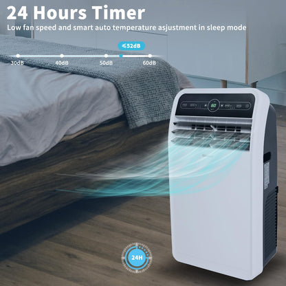 Shinco 12,000 BTU Portable Air Conditioner, Portable AC Unit with Built-in Cool, Dehumidifier&Fan Modes for Room up to 450 sq.ft, with Remote Control, 24 Hour Timer, Installation Kit