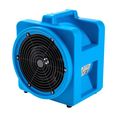 MOUNTO 8-Inch Axial Blower High-Pressure Mini Industrial Fan, 1100CFM - Durable 1/3HP Sealed Motor for Efficient Air Circulation and Ventilation