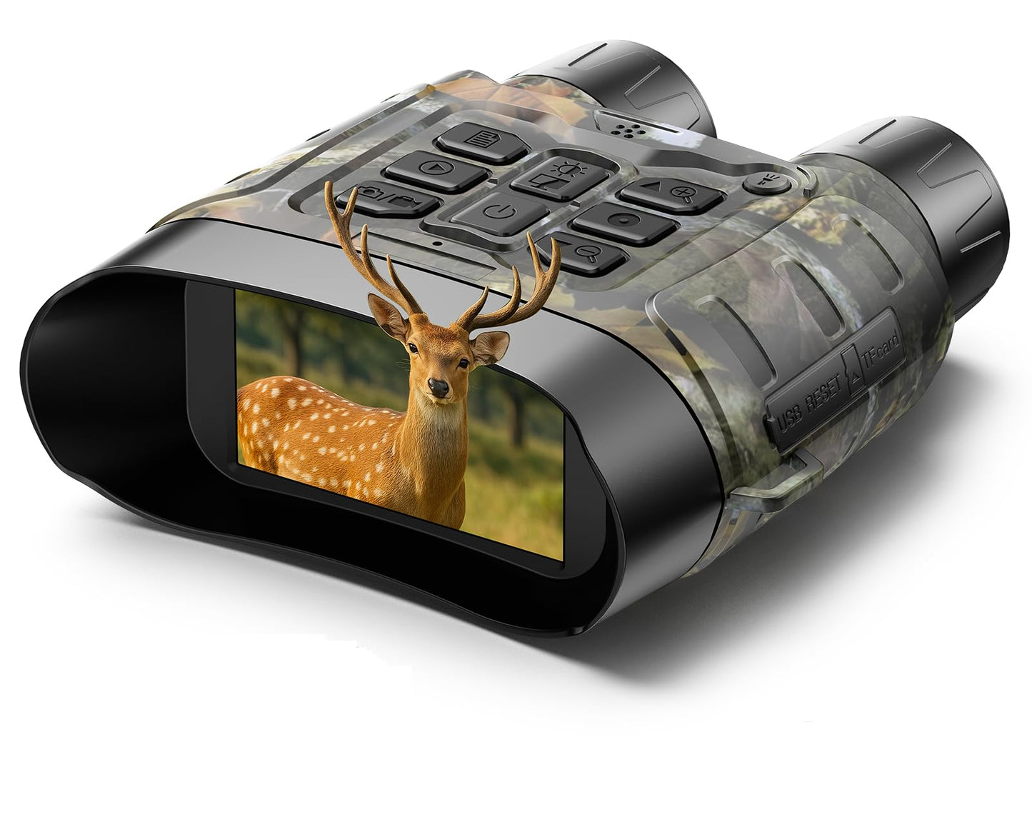 HOTPEAK Night Vision Goggles 4K 112MP, 18X Zoom Infrared Binoculars with 5000mAh Long Battery Life, 1968ft Range, 64GB Card Included, Full Color Night Vision for Hunting Camping Security Surveillance