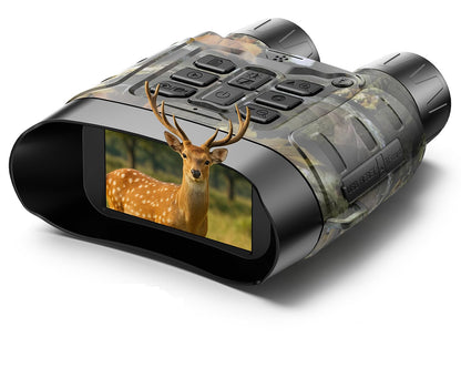 HOTPEAK Night Vision Goggles 4K 112MP, 18X Zoom Infrared Binoculars with 5000mAh Long Battery Life, 1968ft Range, 64GB Card Included, Full Color Night Vision for Hunting Camping Security Surveillance