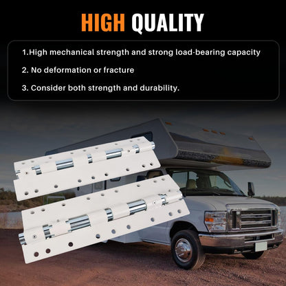 Hututimo 55721 2Pcs Swing Away Brackets Camper Jack Mount Extension Brackets, Rv Extension Brackets, Truck Camper Jack Brackets White