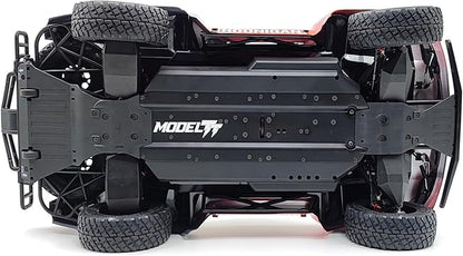 FSRC RC Truck1/7 Model TT 6S/8S Blue/Red High-Speed Off-Road Desert Truckr RC car Short-Course Truck 4WD 100km/h+(6S-RED)
