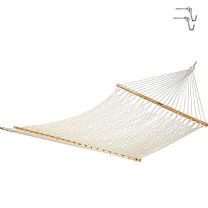 Original Pawleys Island 13OC Original Deluxe Cotton Rope Hammock with Free Extension Chains & Tree Hooks, Handcrafted in The USA, Accommodates 2 People, 450 LB Weight Capacity, 13 ft. x 55 in.