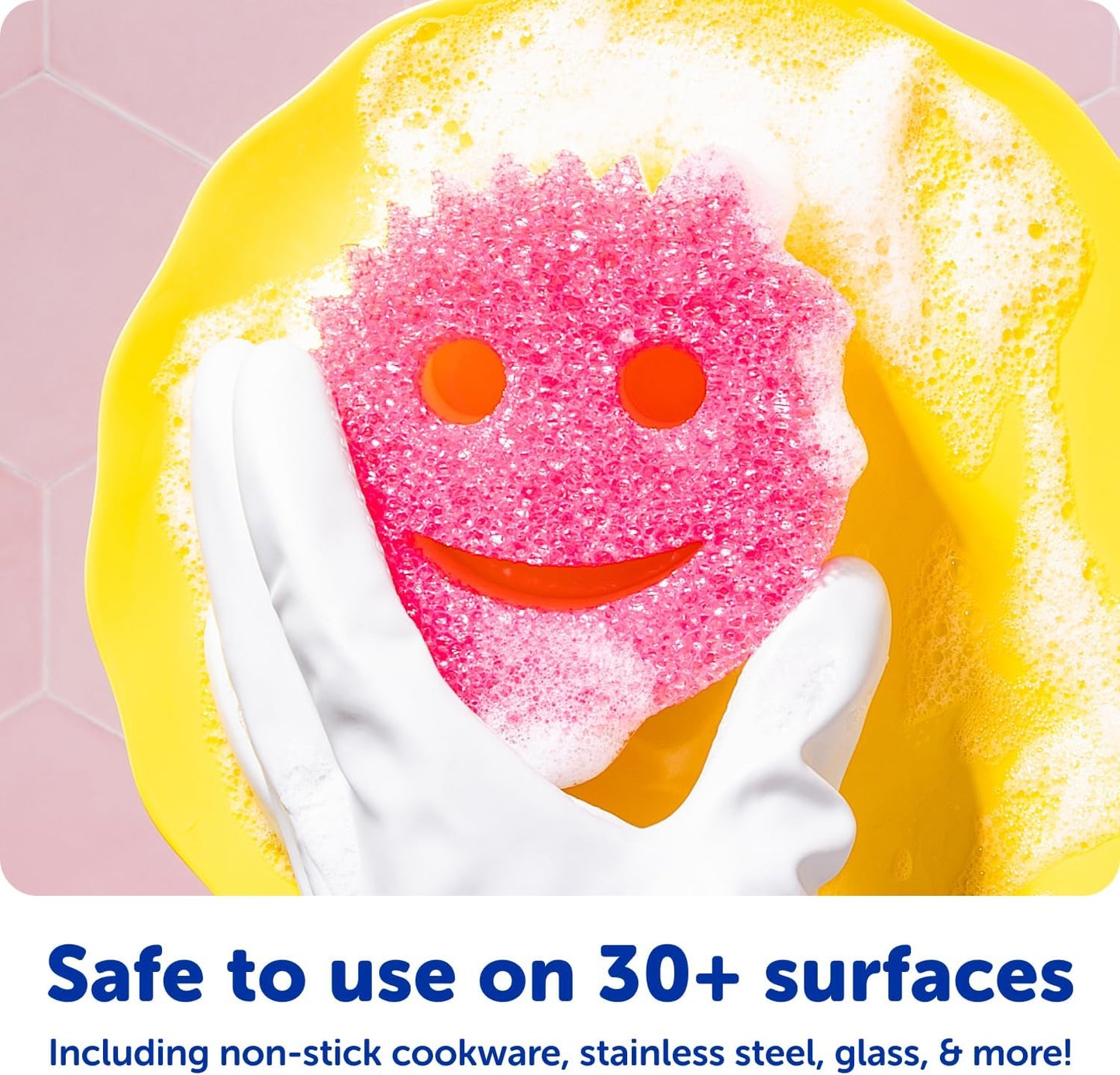 Scrub Daddy Color Sponges - Scratch-Free Multipurpose Cleaning Sponges | BPA-Free Foam (3 Count)