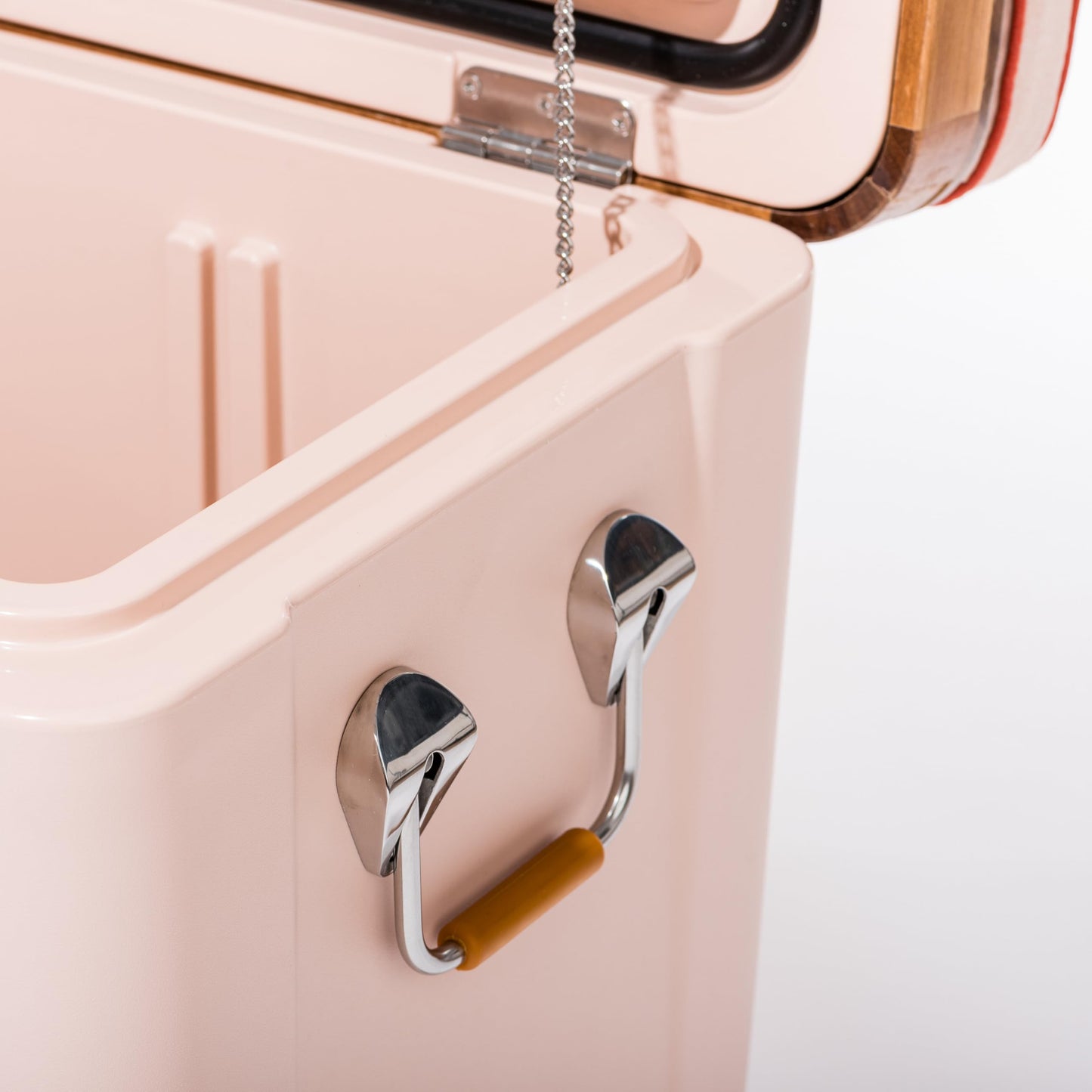 Business & Pleasure Co. Hemingway Cooler - 55 Quart Insulated Ice Chest Cooler - Great for Beach, Picnics, & Boating, Dusty Pink