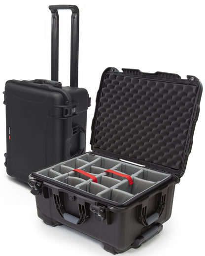 NANUK 950 Hard Case with Padded Divider – Waterproof Travel Camera Hard Case with Wheels, 22.8” x 18.3” x 11.7”, Dustproof and Impact-Resistant, Ideal for Heavy Loads – Black