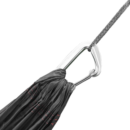 Outdoor Vitals Ultralight Hammock Under 1 lb with Suspension Included, Whoopie Sling Suspension, Tree Straps and Carry Bag (Charcoal, Double)