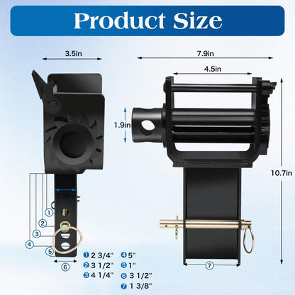 Trailer Stake Pocket Winch, Winch Flatbed Utility Capacity 16200 Lbs and 5400 Lbs Load Limit for Flatbed Trailer Trucks Winches- 4Pack