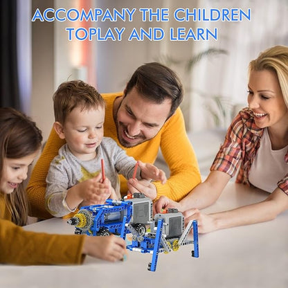 330Pcs Building Kit 12 in 1 STEM Toys with Electric Power Motor for Kids DIY Erector Set for Boys Girls Technic Building Suit Creative Play Great Gift for Kids Age 6+