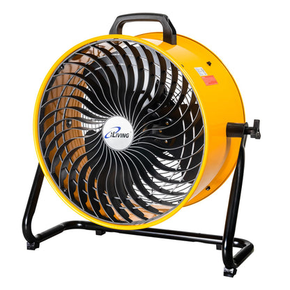 iLiving 18 in. Low Noise Turbo Fan 4019 CFM 3-Speed Portable Air Circulator for Shop, Office, Greenhouse, Home and Warehouse