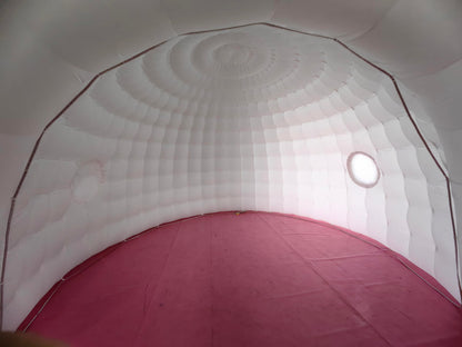 Portable White LED Lighting Inflatable Igloo Dome Tent Marquee Canopy Shelter with Air Blowerfor Exhibition Camping Party Events