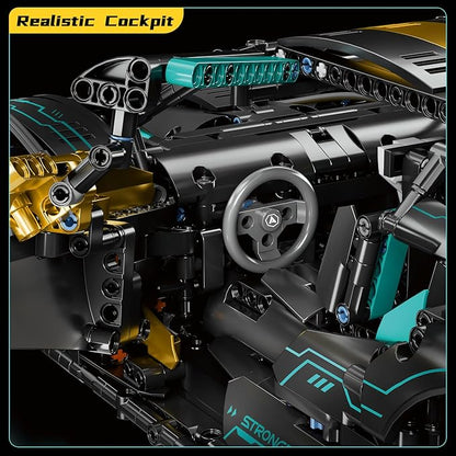 Race Cars for Adults 1:10 Sport Car Building Block SetsTechnical Racing Vehicle MOC Collectible Model Engineering Toys Kit Birthday for Men Teens Boys Car 12-1614+ 2112 PCS