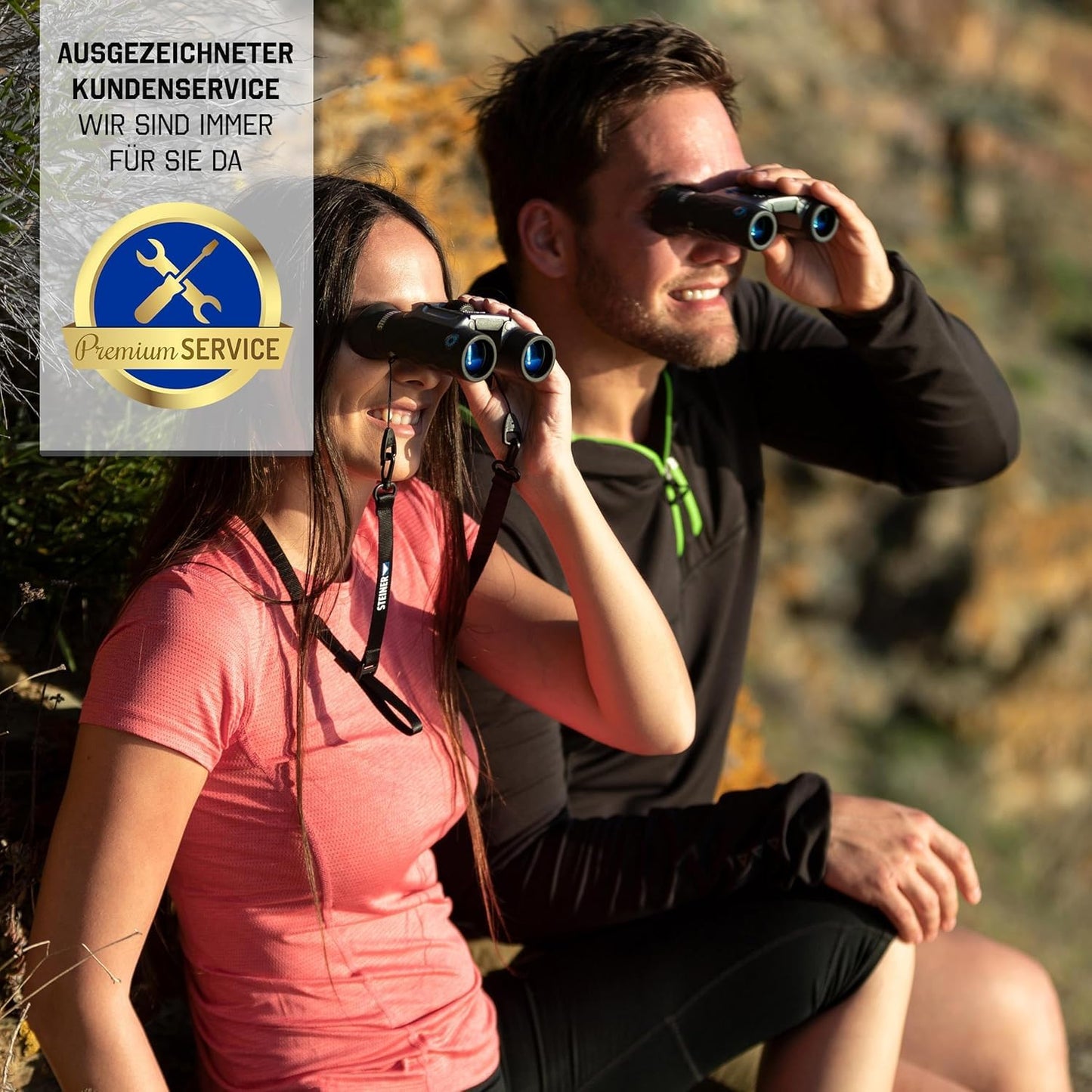 Steiner BluHorizons 10x26 Binoculars - Unique Lens Technology, Eye Protection, Compact, Lightweight - Ideal for Outdoor Activities and Sporting Events
