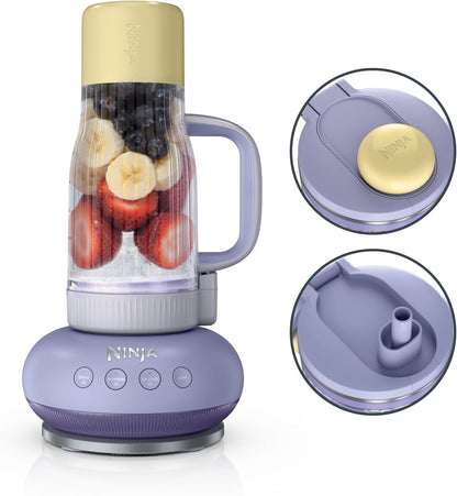 Ninja Blendboss™ Personal Blender - Smoothies & Frozen Drinks | 26oz Tumbler with Leak-Proof Lid & Straw | Auto-iQ Technology