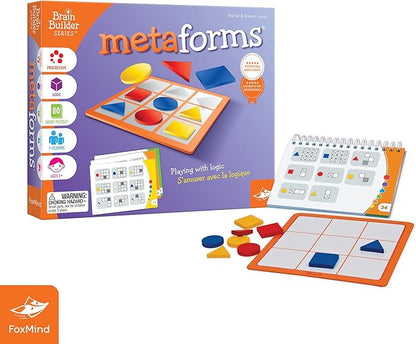 FoxMind Games: MetaForms Logic and Deductive Reasoning Puzzle Game 80 Smart Puzzles to Work Through 6 Levels of Complexity Develops STEM Skills 1+ Players for Ages 5 and up