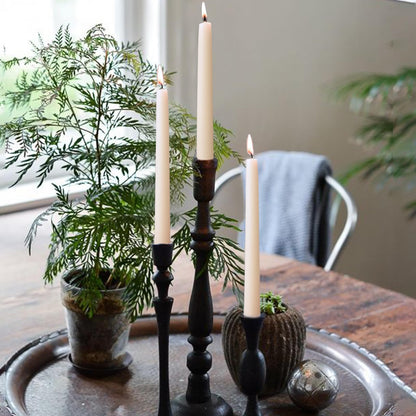 Beeswax Taper Candles White, 9 Inch Natural Beeswax Long Candle Sticks, 10 Hours Burn Time, Smokeless & Dripless Tall Taper Candle for Table Decor, Unscented Bee Wax Tapered Candles (8 Packs)