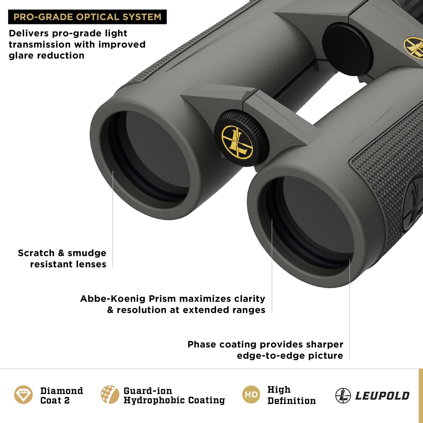 Leupold BX-5 Santiam HD Binoculars, 8x42mm (174481)
