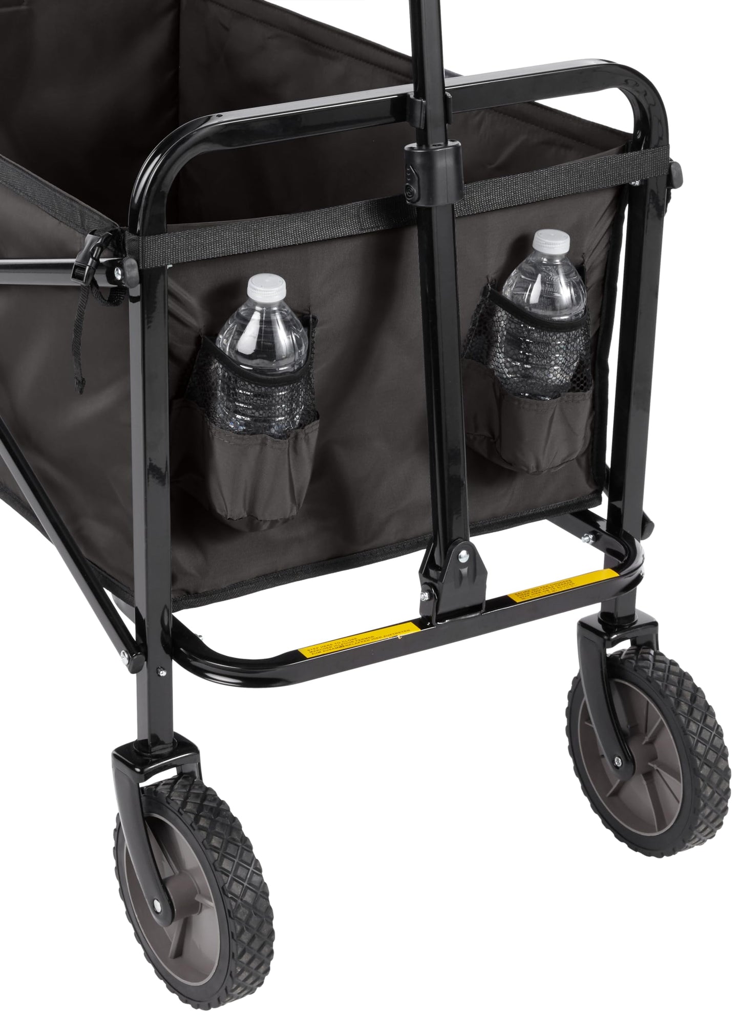Amazon Basics Collapsible Heavy Duty Utility Wagon for Outdoor Sports, Camping, Garden, and Shopping, 265 Pounds Capacity, 27.6 x 40.9 x 20 inches, Black