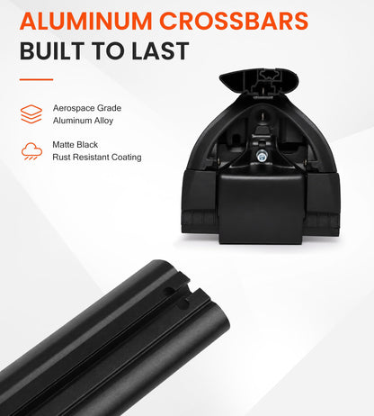 Snailfly 3PCS Roof Rack Cross Bars Fit for Jeep Wrangler JK JL Gladiator JT 2007-2026 Hard Top, 350lbs Lockable CrossBars Cargo Carrier, Rooftop Accessories for Tent Bike Kayak Skis