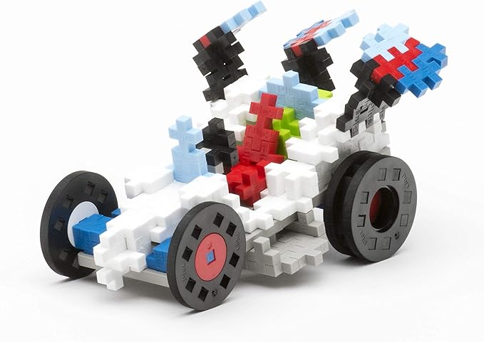 PLUS PLUS - Learn to Build Vehicles 360 Pieces - Construction Building Stem / Steam Toy Interlocking Mini Puzzle Blocks for Kids