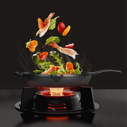 CUISGUSTO 12-Inch Large Pre-Seasoned Cast Iron Skillet, Nonstick Frying Pan for Family-Size Meals, Oven Safe Cookware, Perfect for Christmas Holiday Dinner