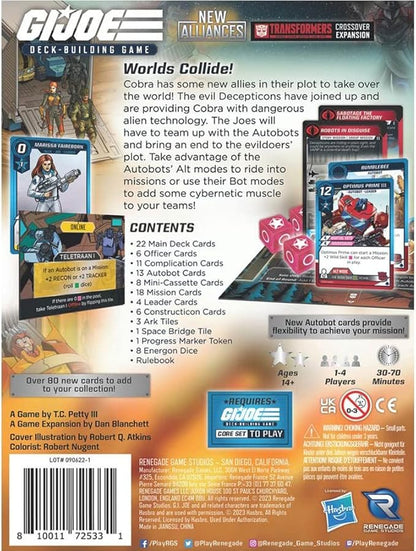Renegade Game Studios G.I. Joe Deck-Building Game: New Alliances Transformers Crossover Expansion 1-4 Players Ages 14+