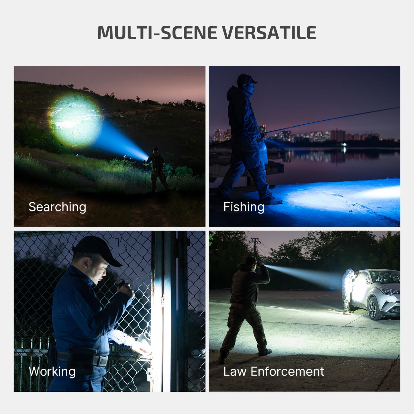 OLIGHT Marauder Mini 7,000 Lumens Bright Flashlight with 600 Meters Beam Distance, Powerful RGB Lights, Magnetic Rechargeable for Outdoors Work, Hunting, and Searching(Black)