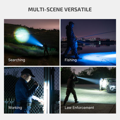 OLIGHT Marauder Mini 7,000 Lumens Bright Flashlight with 600 Meters Beam Distance, Powerful RGB Lights, Magnetic Rechargeable for Outdoors Work, Hunting, and Searching(Black)
