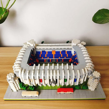 Madrid Style Soccer Stadium Model Micro Mini Diamond Block Kit for Adult Assemble Football Field Brick Set Puzzle Toy