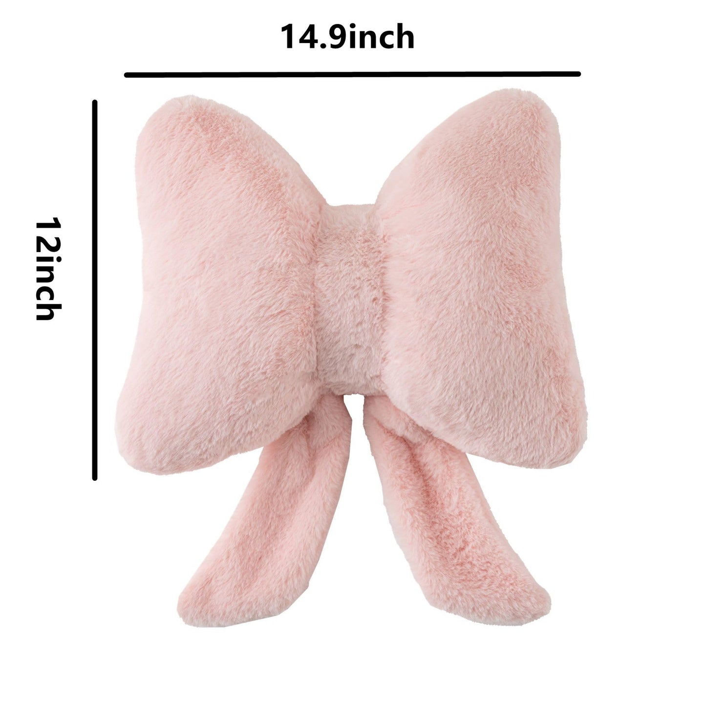 Bow Pillow Throw Pillows Butterfly Shaped Decorative Cute Pillows for Bed Sofa Cute Home Decor,Pink 10 * 8inch