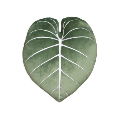 Green Philosophy Co. Monstera Leaf Pillow - Mossy Earth - Large Soft Plant-Shaped Plush Cushion for Couch, Bed, or Reading Nook - Cute & Unique Nature-Inspired Decor Super Soft & Cuddly Throw Pillow