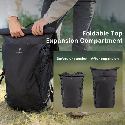 PGYTECH OnePro Ultralight Camera Backpack, Expandable Camera Bag 40L for Photographers, Outdoor Travel Bag with Dividers and 16" Laptop Sleeve, Compatible with DSLR/Drones/Mirrorless (Space Black)