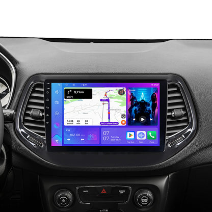 ASURE Car Stereo for Jeep Compass 2017-2020, Android 15 Car Radio with 10.1 Inch HD Touchscreen - Wireless CarPlay & Android Auto, 4GB 64GB, Wi-Fi 6, Bluetooth 5.4 - GPS, DSP, Backup Camera & SWC