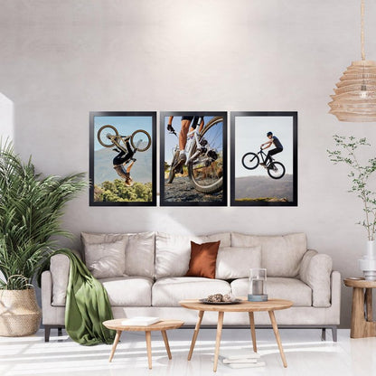 KTKDE 24x36 Poster Frame Black 3 Pack, 36 x 24 Picture Frames Wooden with Polished Plexiglass,Horizontal or Vertical Wall Mounting Hanging Large Studio Gallery Photo Frames Wall Art