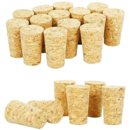 Enkrio 50pcs Natural Soft Wine Corks, Wine Making Crafts Wood Cork Stopper Replacement Corks For Wine Bottles