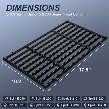 Weber Grill Parts - 17.5 Inch Replacement Grill Grates for Spirit E210, E220, S210, S215 | Durable & High-Quality