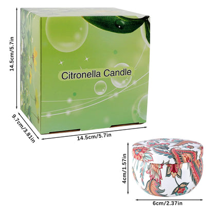 8x2.5oz Citronella Scented Candles,Indoor&Outdoor Natural Soy Wax jar Candles Set for Home Decor,Patio Garden Backyard Camping Summer
