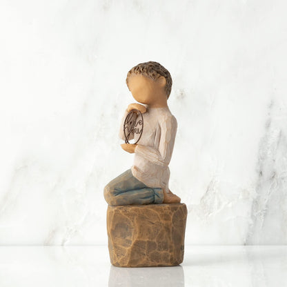 Willow Tree Love You Too (Lighter Skin), Sculpted Hand-Painted Figure