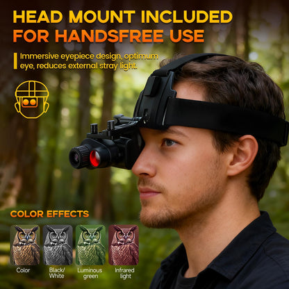 4K Night Vision Monocular for Adults – Infrared Digital Night Vision Device with Starlight Sensor, 7-Level IR Brightness, 8× Digital Zoom – for Hunting, Security, Wildlife & Outdoor Night Use