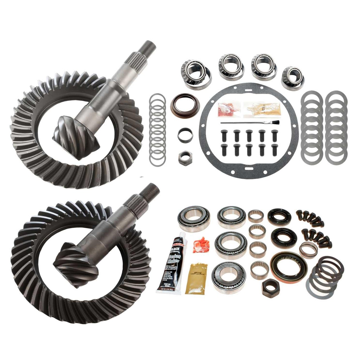 Motive Gear MGK-222, Differential Ring & Pinion Rebuild kit For GM 8.25" IFS Front & GM 8.625" Rear Axles, Ratio 4.88, 10-Bolt, 30 Spline, 8 Pinion & 39 Ring Tooth - Fits GM 1500 Series Trucks & SUVs
