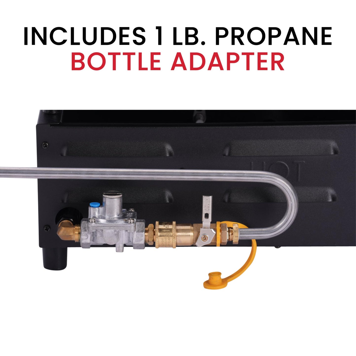 Suburban Signature 18" RV Griddle with Quick Connect and 1 lb. Bottle Adapter - Compact Stowable Design, 20% Hotter Than Comparable Units, CSA Certified for RV Outdoor Use (4062A)