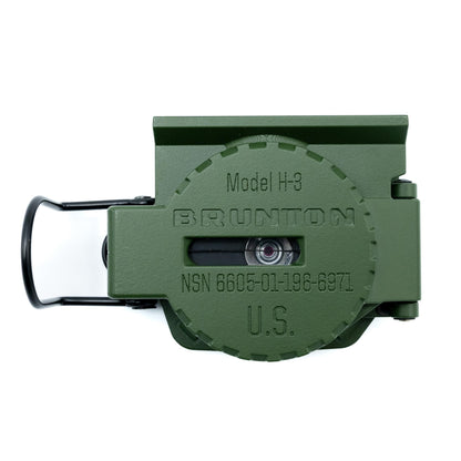 Brunton H-3 Military Lensatic Compass, Tritium Illuminated, Aluminum, 5.7 inch Open Length