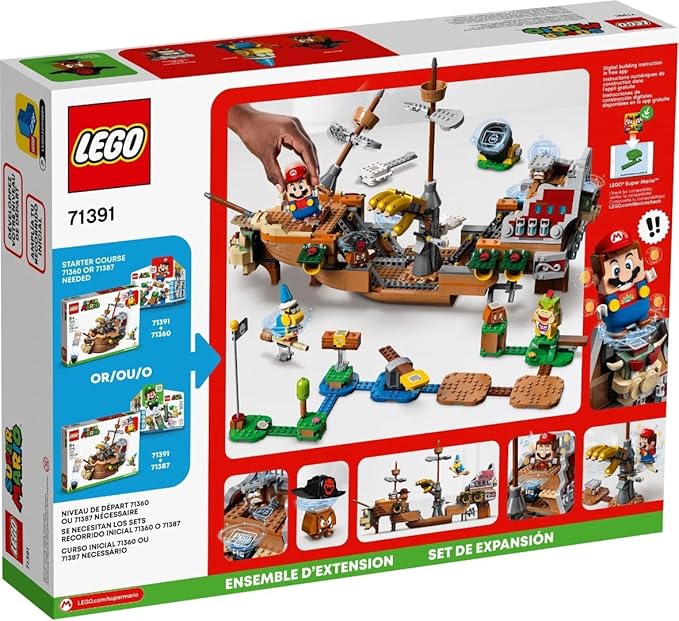 Lego 71391 Super Mario Bowser’s Airship Expansion Set