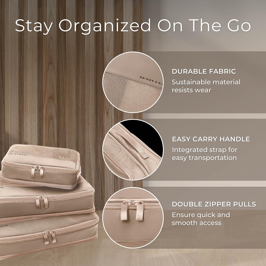 Briggs & Riley Travel Essentials Carry-On Compression Packing Cube Set