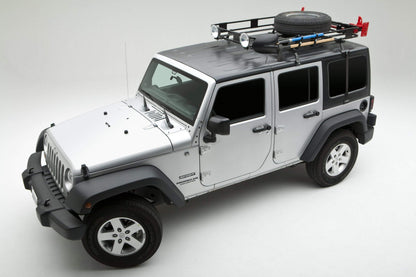 Surco J600 Roof Rack Adapter Set for Safari and Adventure Roof Racks/Crossbars - Compatible with Hardtop Equipped 2007-18 Jeep Wrangler JK; No Drilling Required