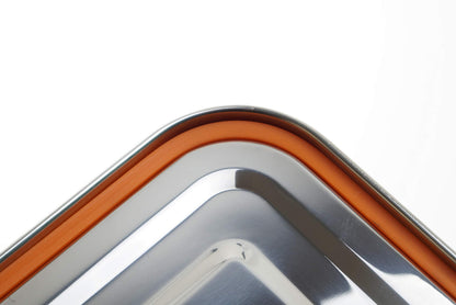 Stainless Steel Rectangular Food Storage kimchi container (3set)