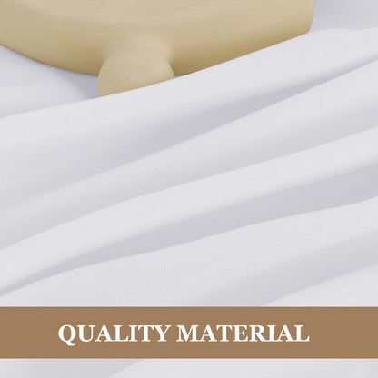Fitable 6 Pack White Round Table Clothes - 70 Inches in Diameter - Stain Resistant and Washable Tablecloths, Polyester Fabric Table Covers for Wedding, Party, Banquet, Gathering
